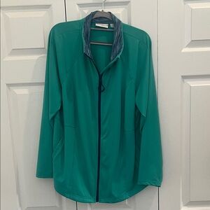 Belle by Kim Gravel Green Athletic Jacket